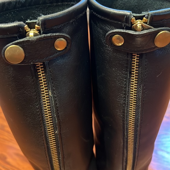 Roots black leather knee high boots - Picture 3 of 5